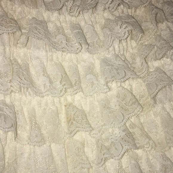 Vintage White/Cream Lace Dress - Picture 4 of 7